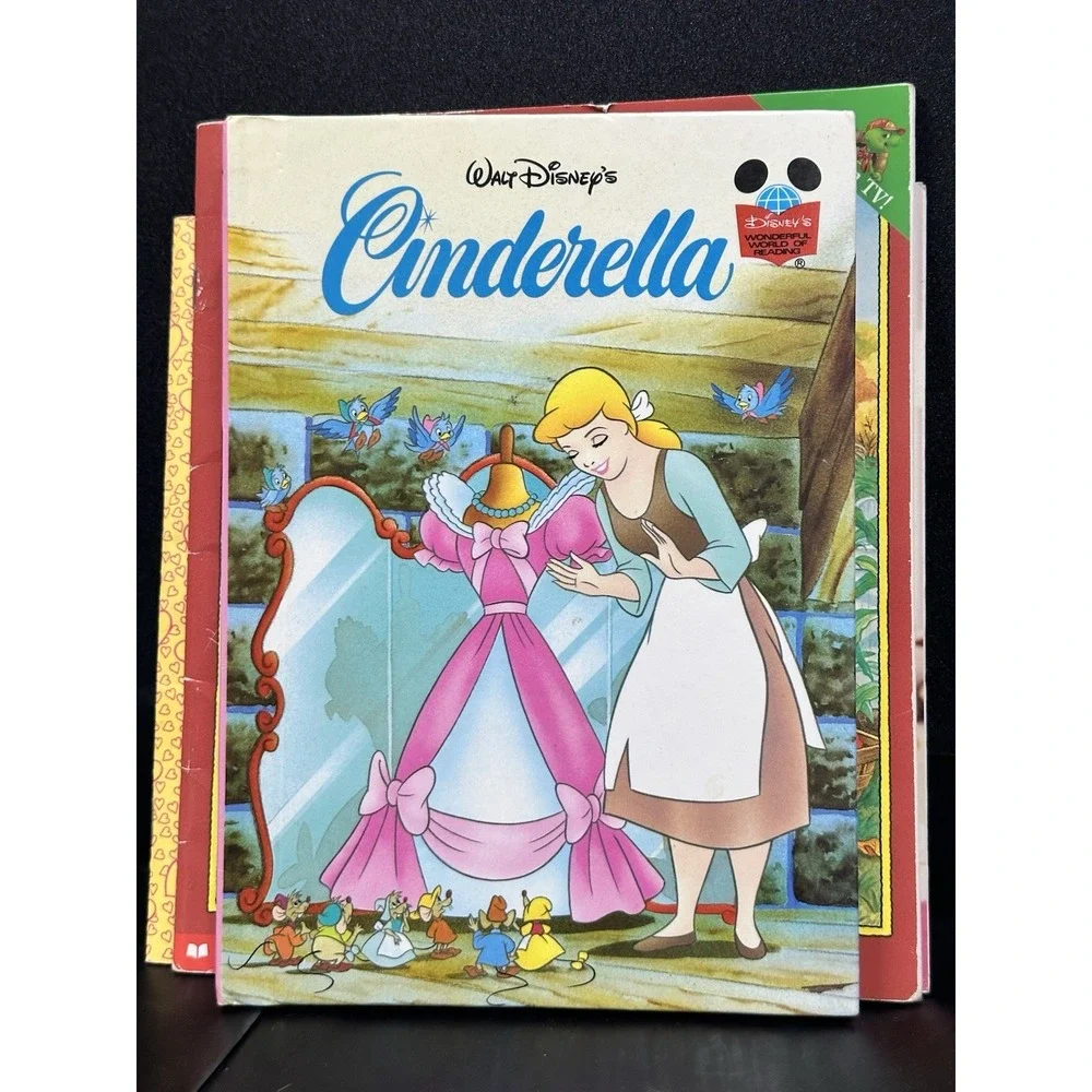 Golden Book Disney‎ Scholastic Cinderella Franklin Barbie 3 Book Lot Kids